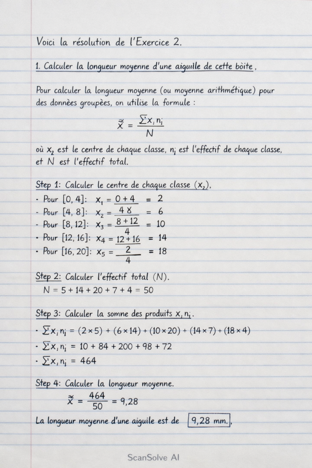 Handwritten step-by-step solution preview