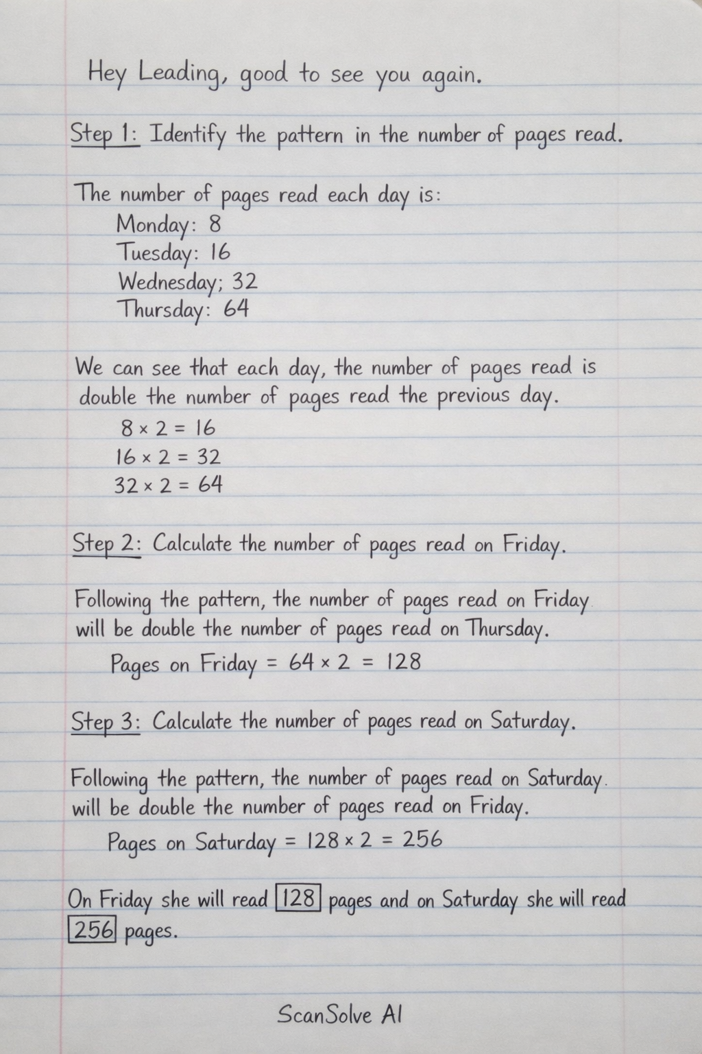 Handwritten step-by-step solution preview
