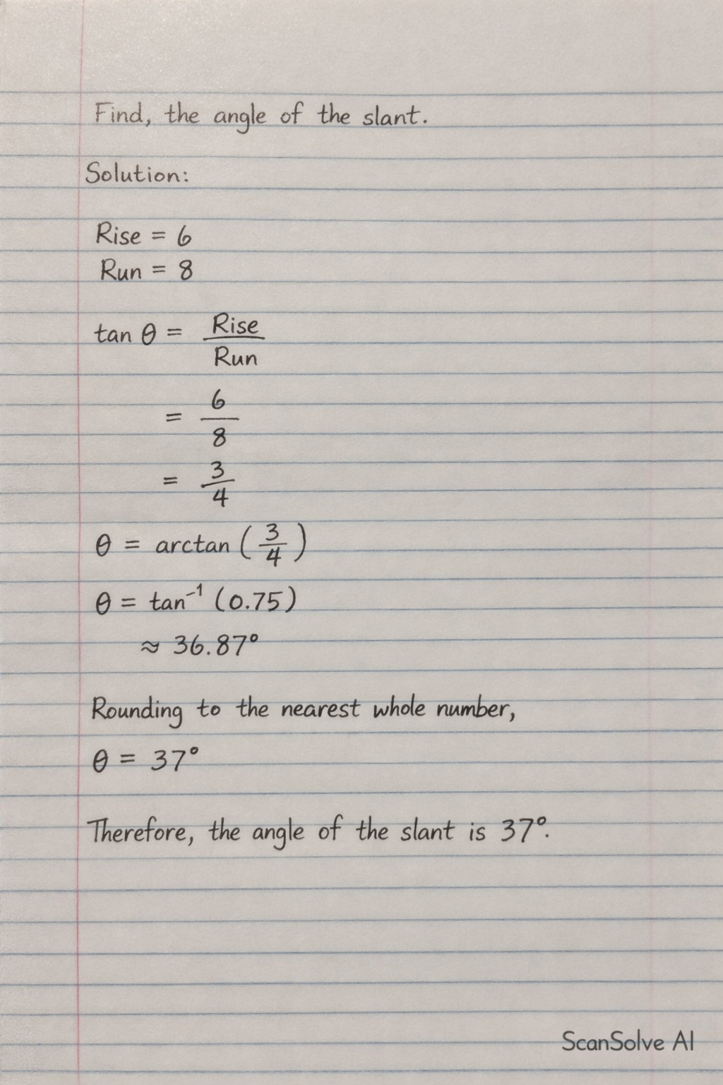 Handwritten step-by-step solution preview