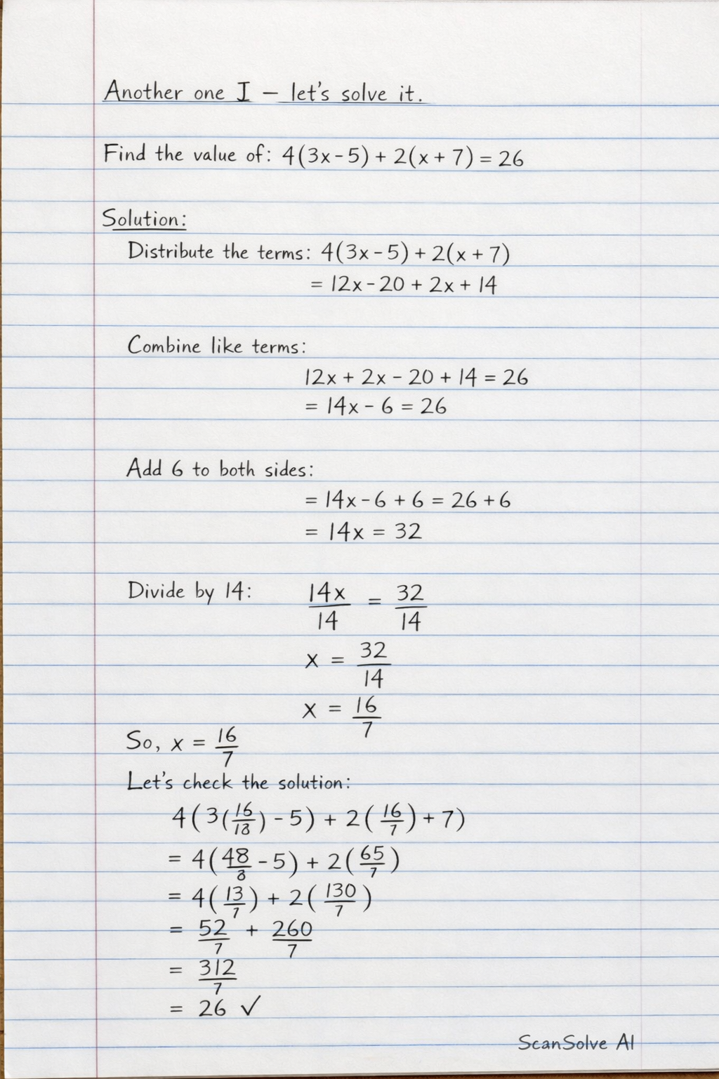 Handwritten step-by-step solution preview