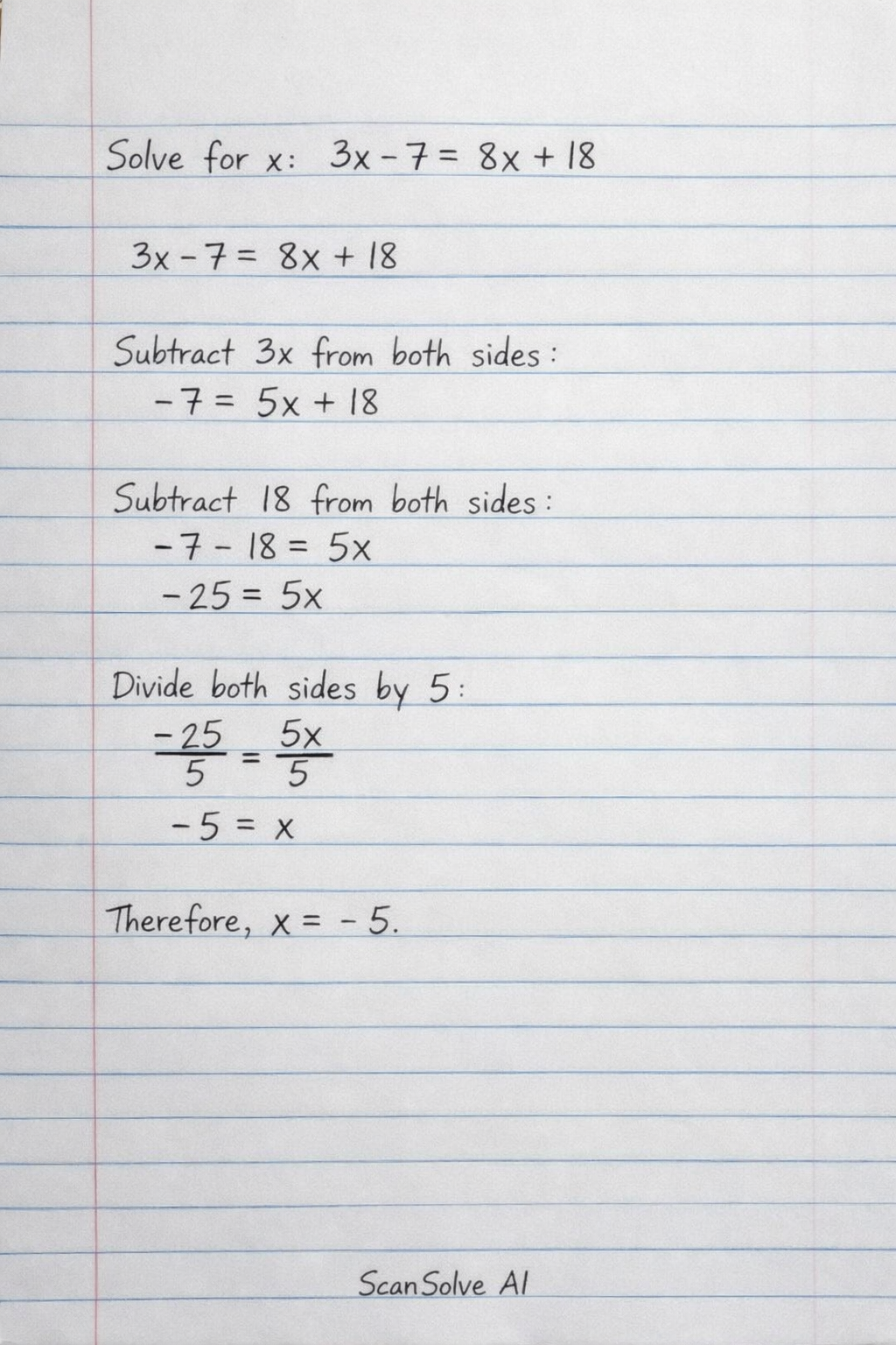 Handwritten step-by-step solution preview