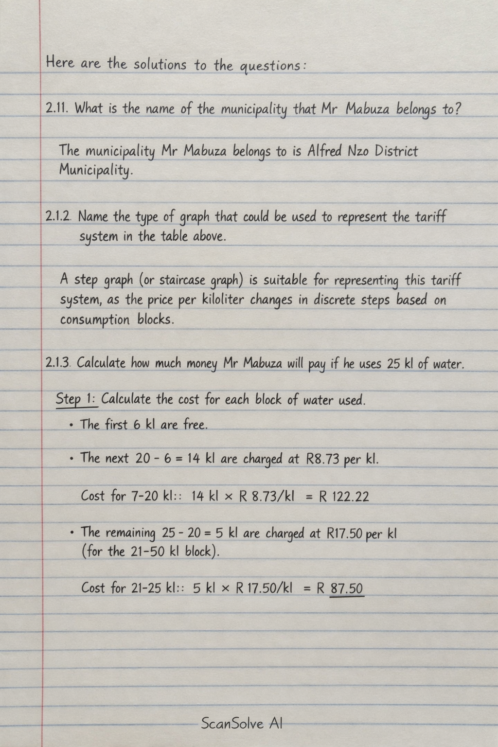 Handwritten step-by-step solution preview