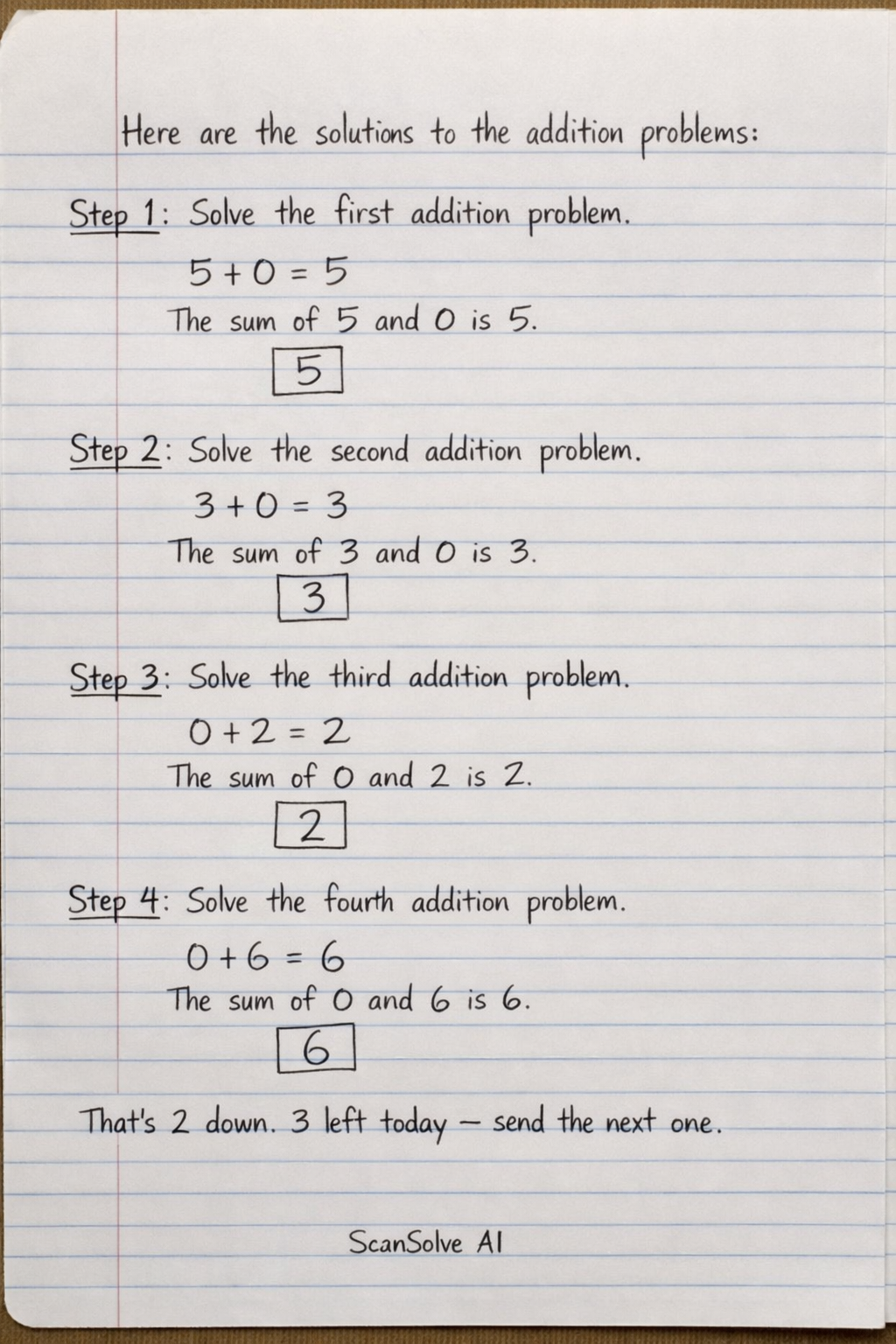 Handwritten step-by-step solution preview
