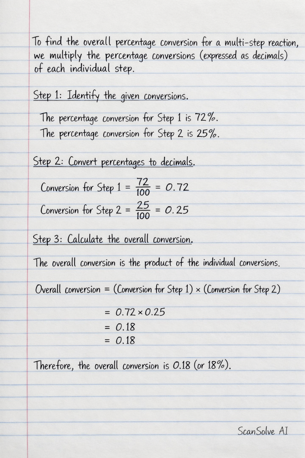 Handwritten step-by-step solution preview