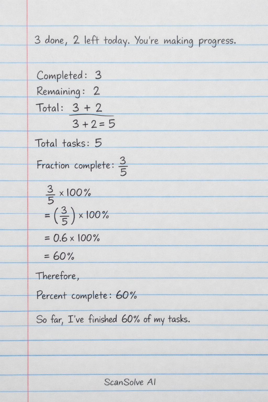 Handwritten step-by-step solution preview