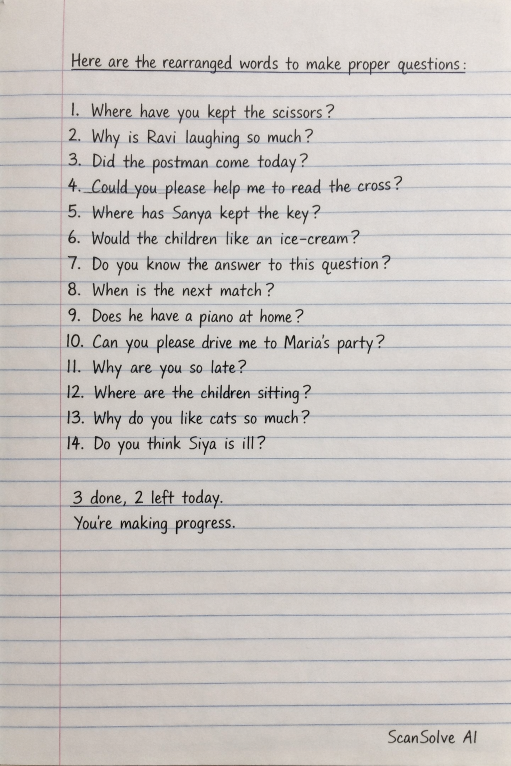 Handwritten step-by-step solution preview
