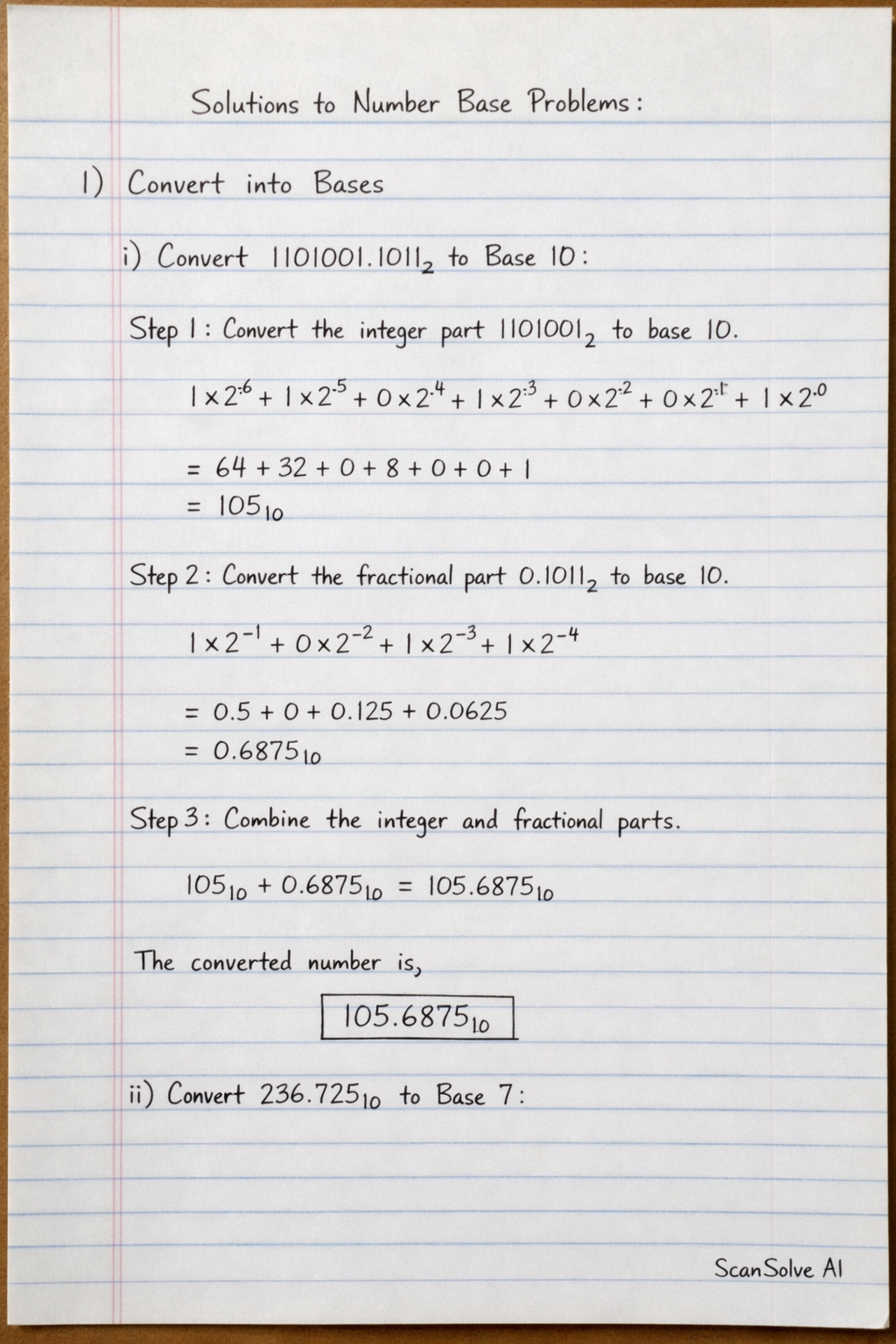 Handwritten step-by-step solution preview