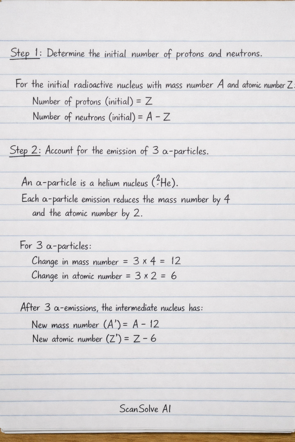 Handwritten step-by-step solution preview