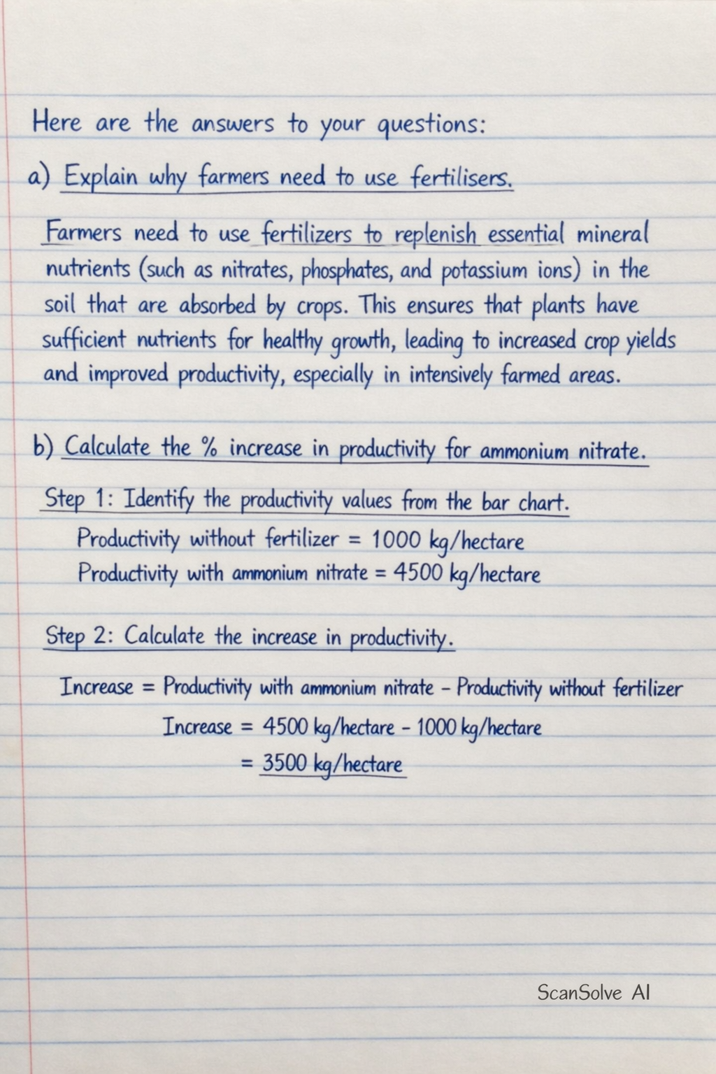Handwritten step-by-step solution preview