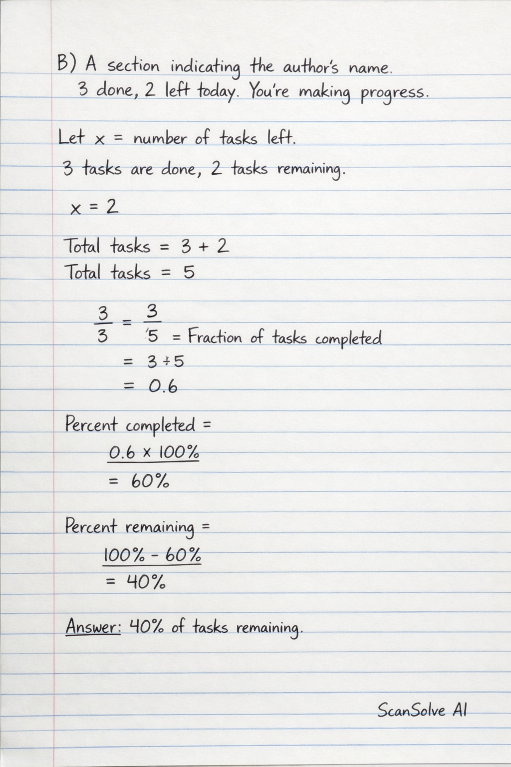 Handwritten step-by-step solution preview
