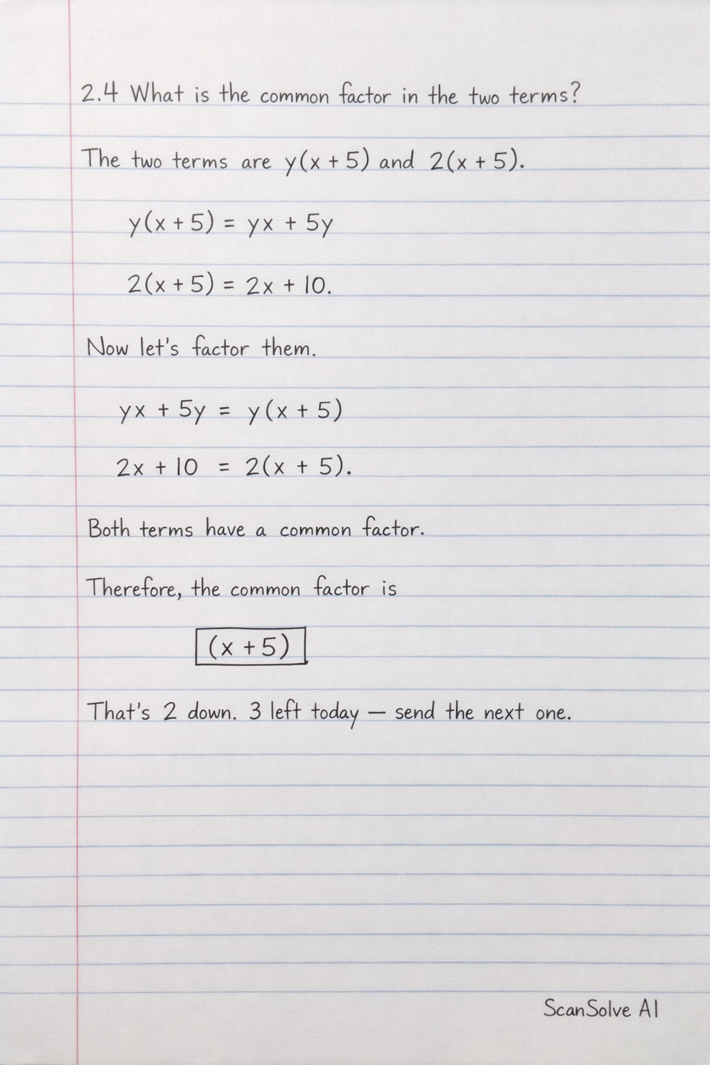 Handwritten step-by-step solution preview