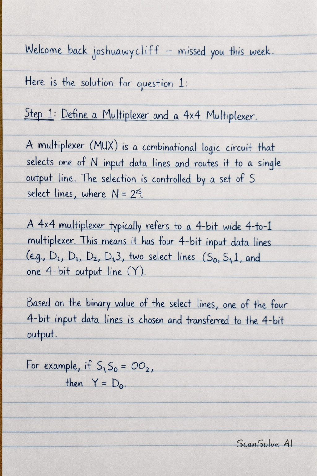 Handwritten step-by-step solution preview