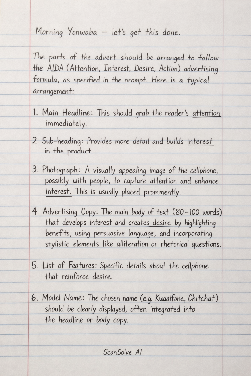 Handwritten step-by-step solution preview