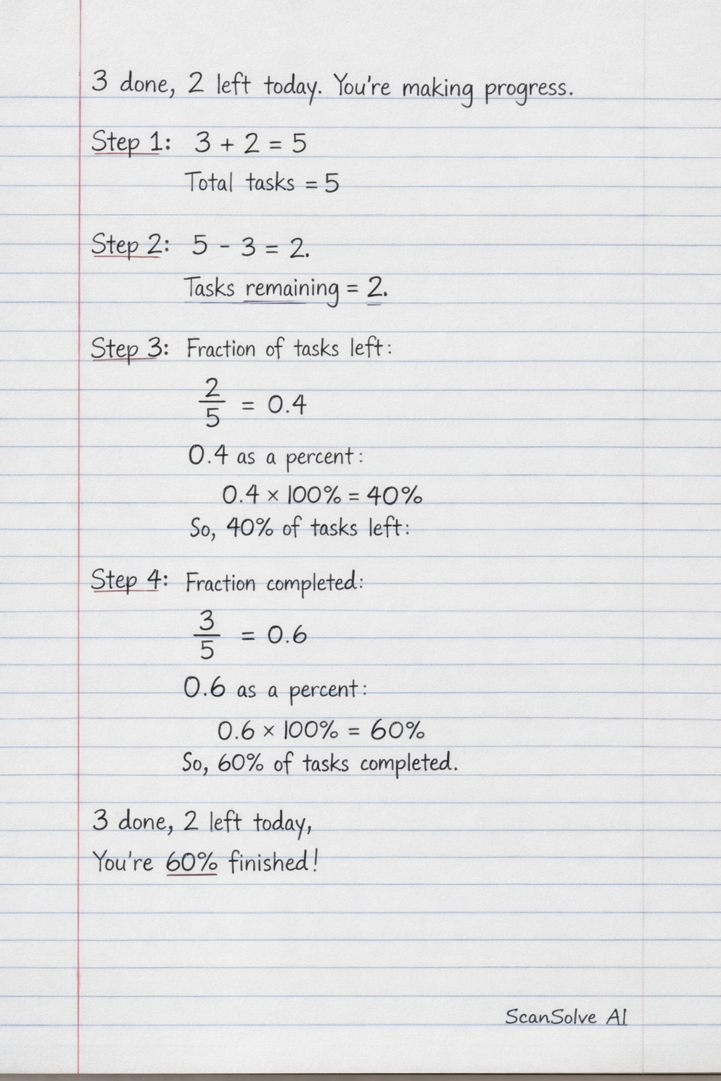 Handwritten step-by-step solution preview