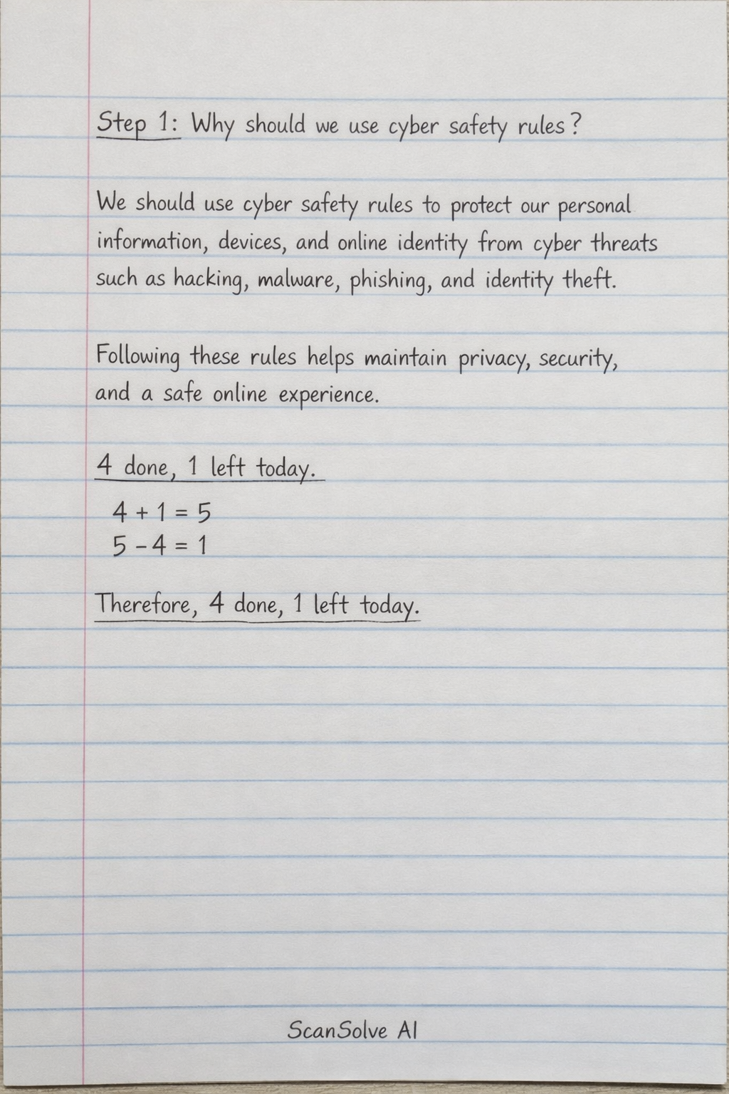 Handwritten step-by-step solution preview
