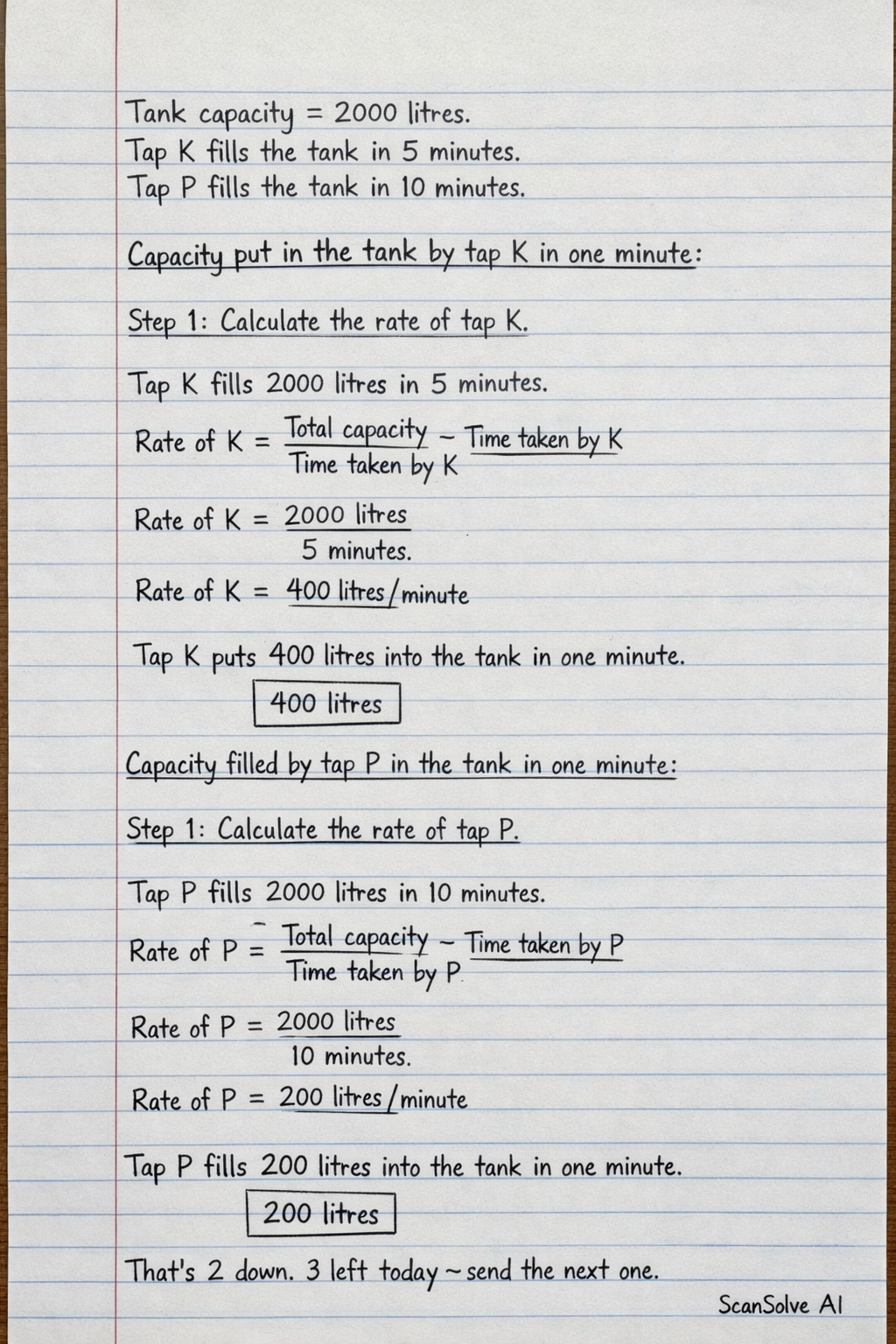 Handwritten step-by-step solution preview