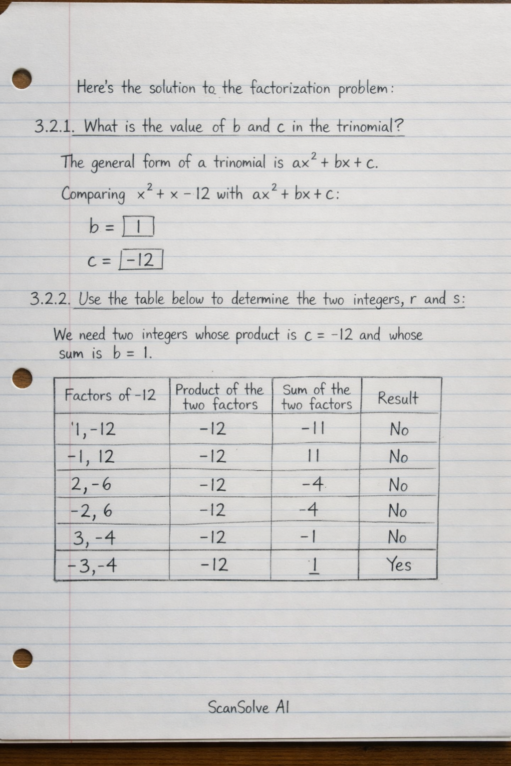 Handwritten step-by-step solution preview