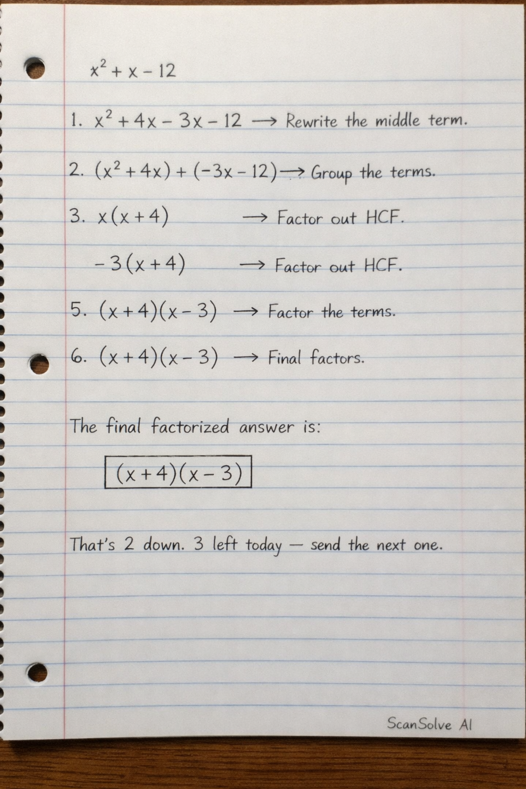 Handwritten step-by-step solution preview