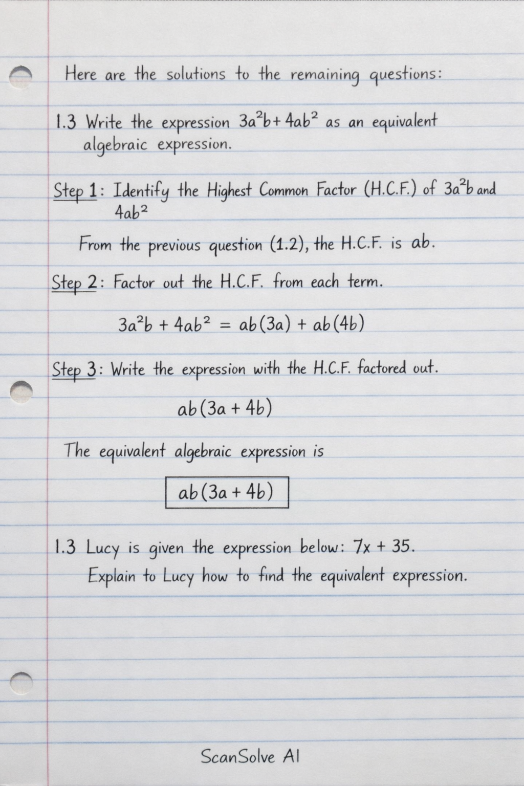 Handwritten step-by-step solution preview