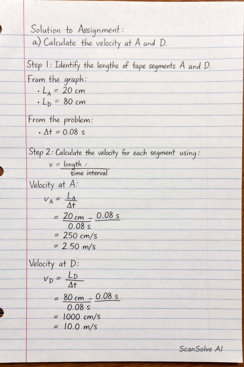Handwritten step-by-step solution preview