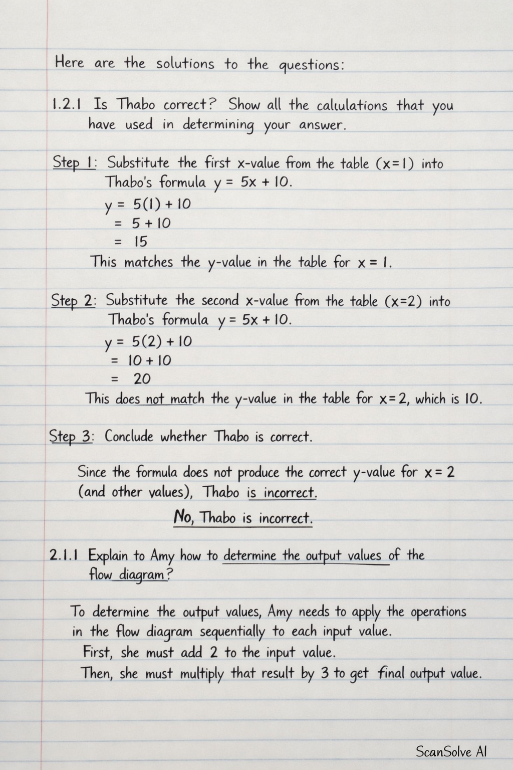 Handwritten step-by-step solution preview