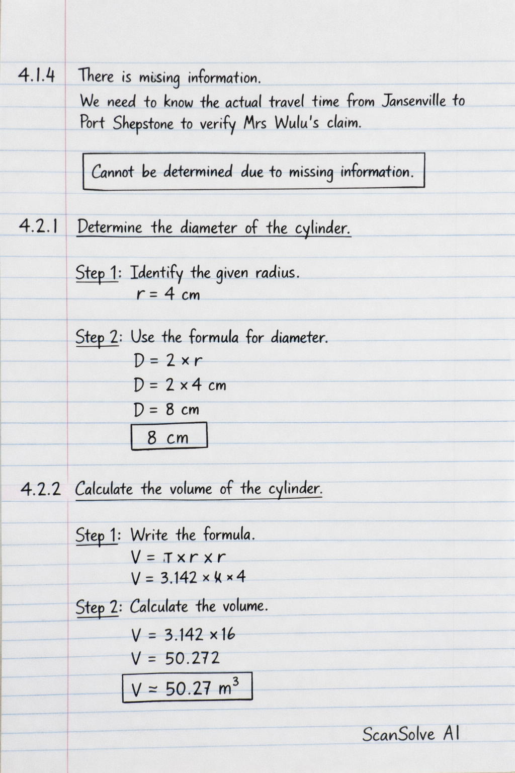 Handwritten step-by-step solution preview