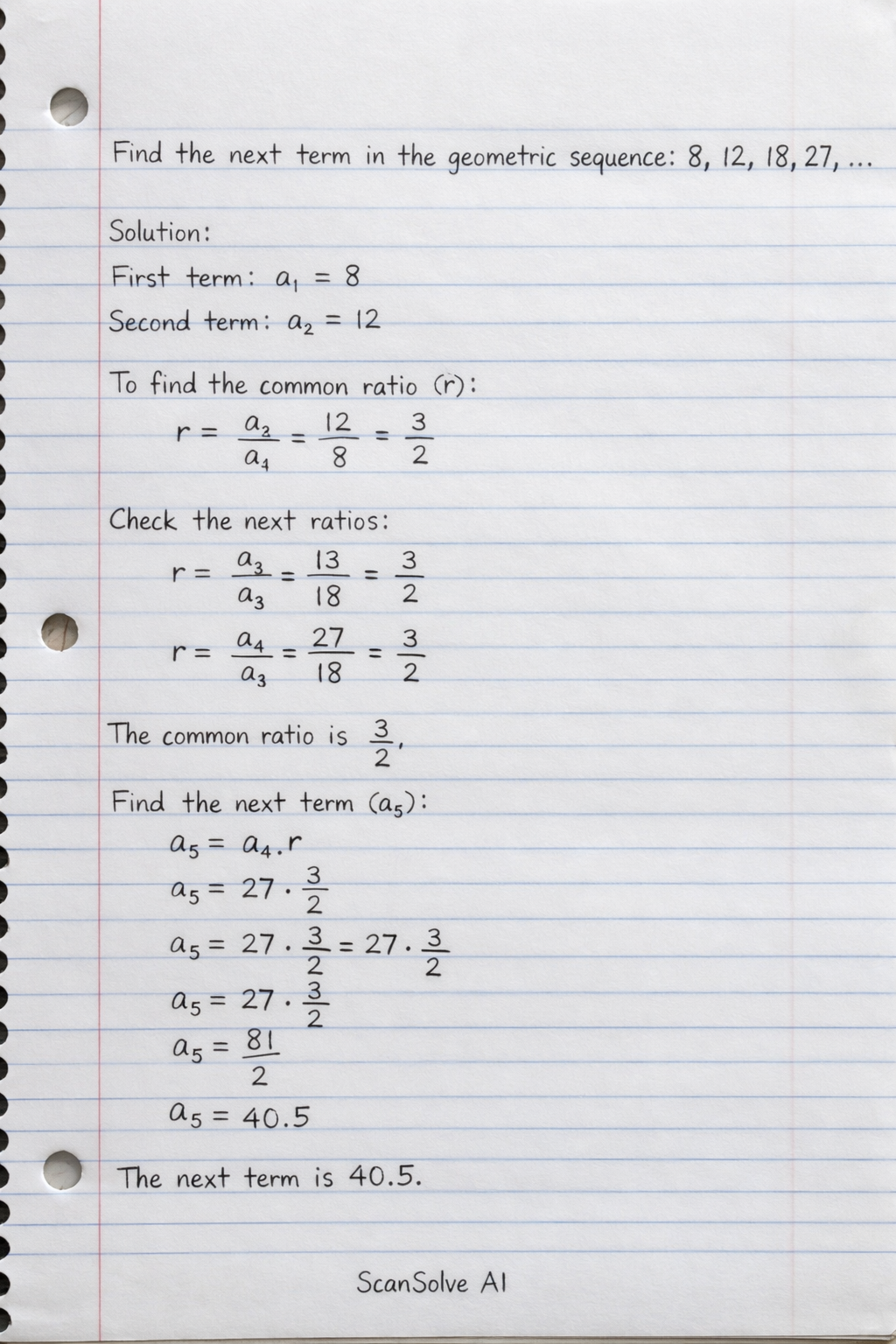 Handwritten step-by-step solution preview