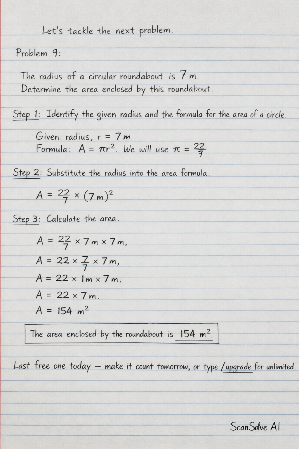 Handwritten step-by-step solution preview