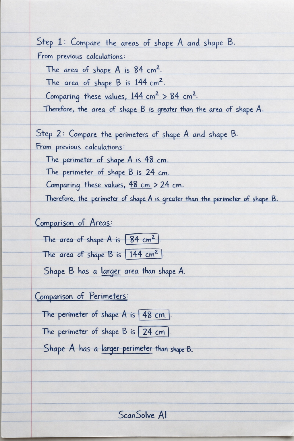 Handwritten step-by-step solution preview