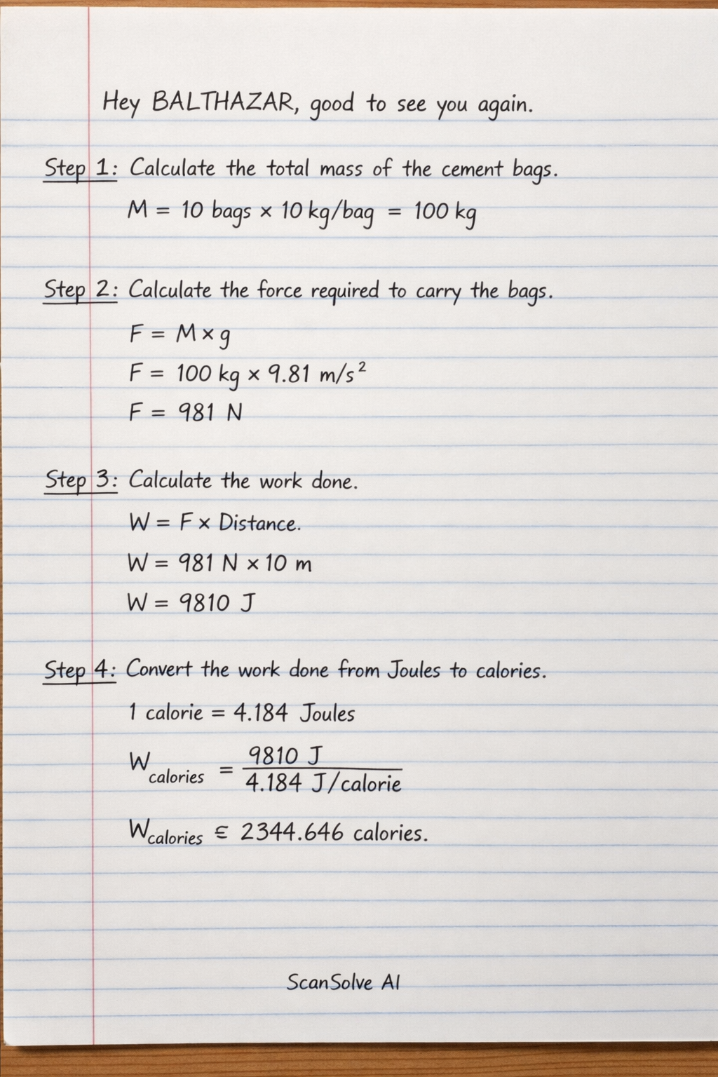 Handwritten step-by-step solution preview