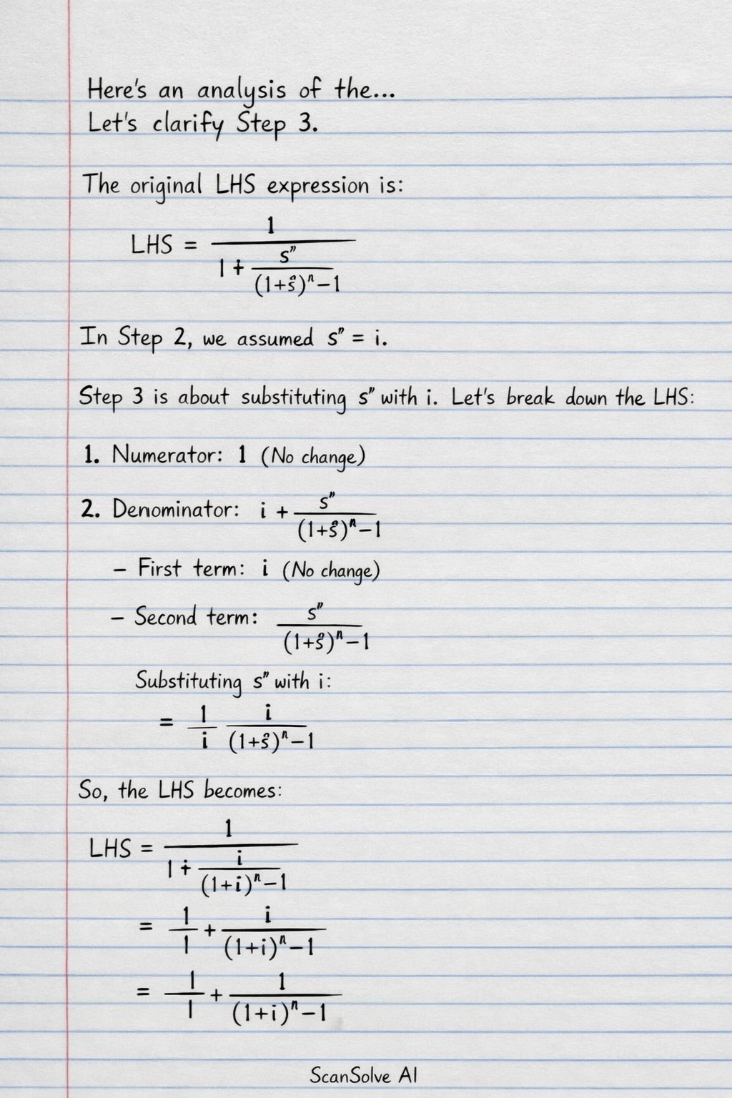 Handwritten step-by-step solution preview