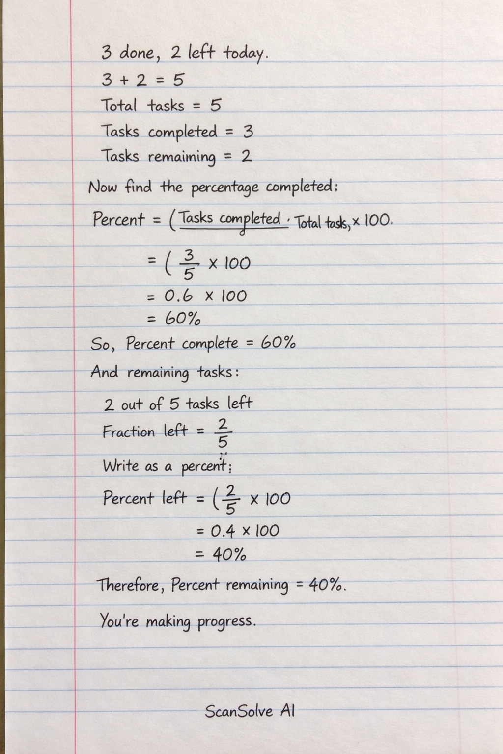 Handwritten step-by-step solution preview