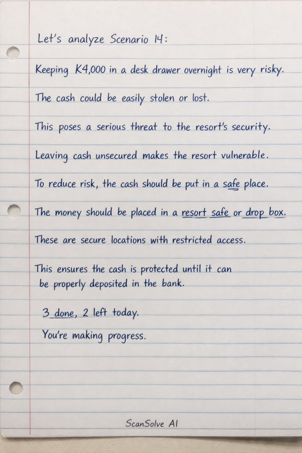 Handwritten step-by-step solution preview