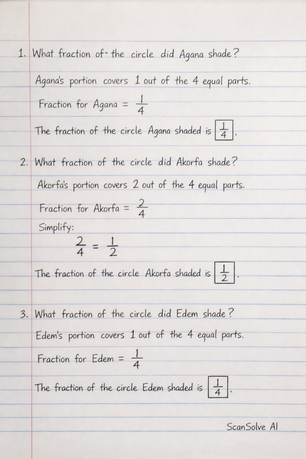 Handwritten step-by-step solution preview