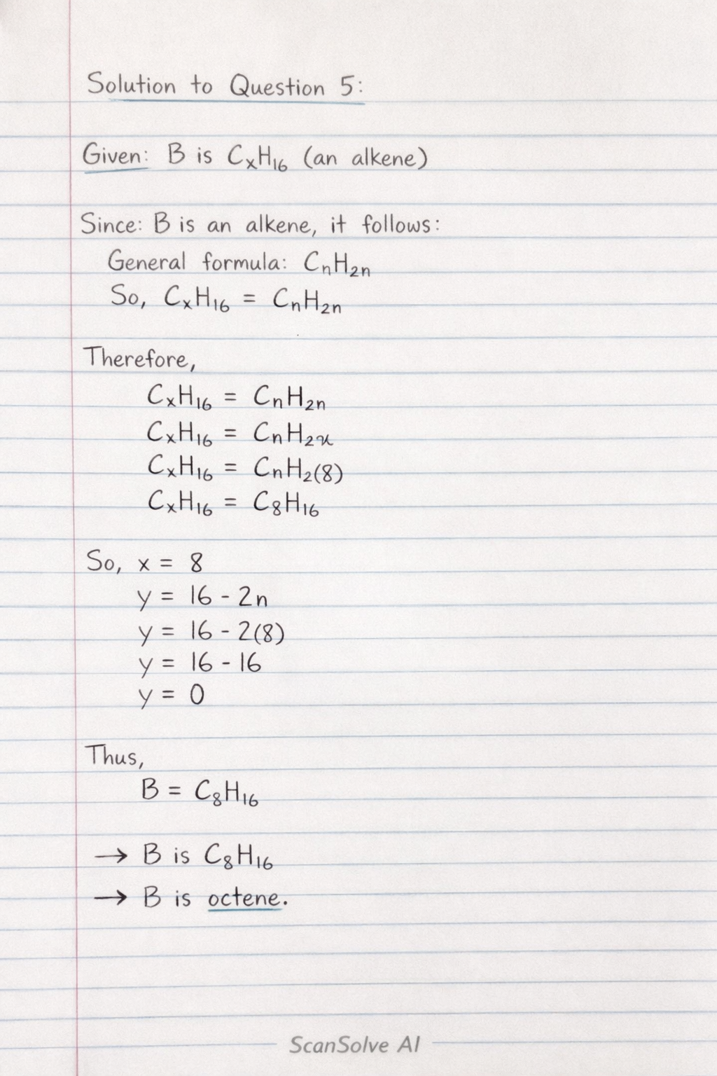 Handwritten step-by-step solution preview