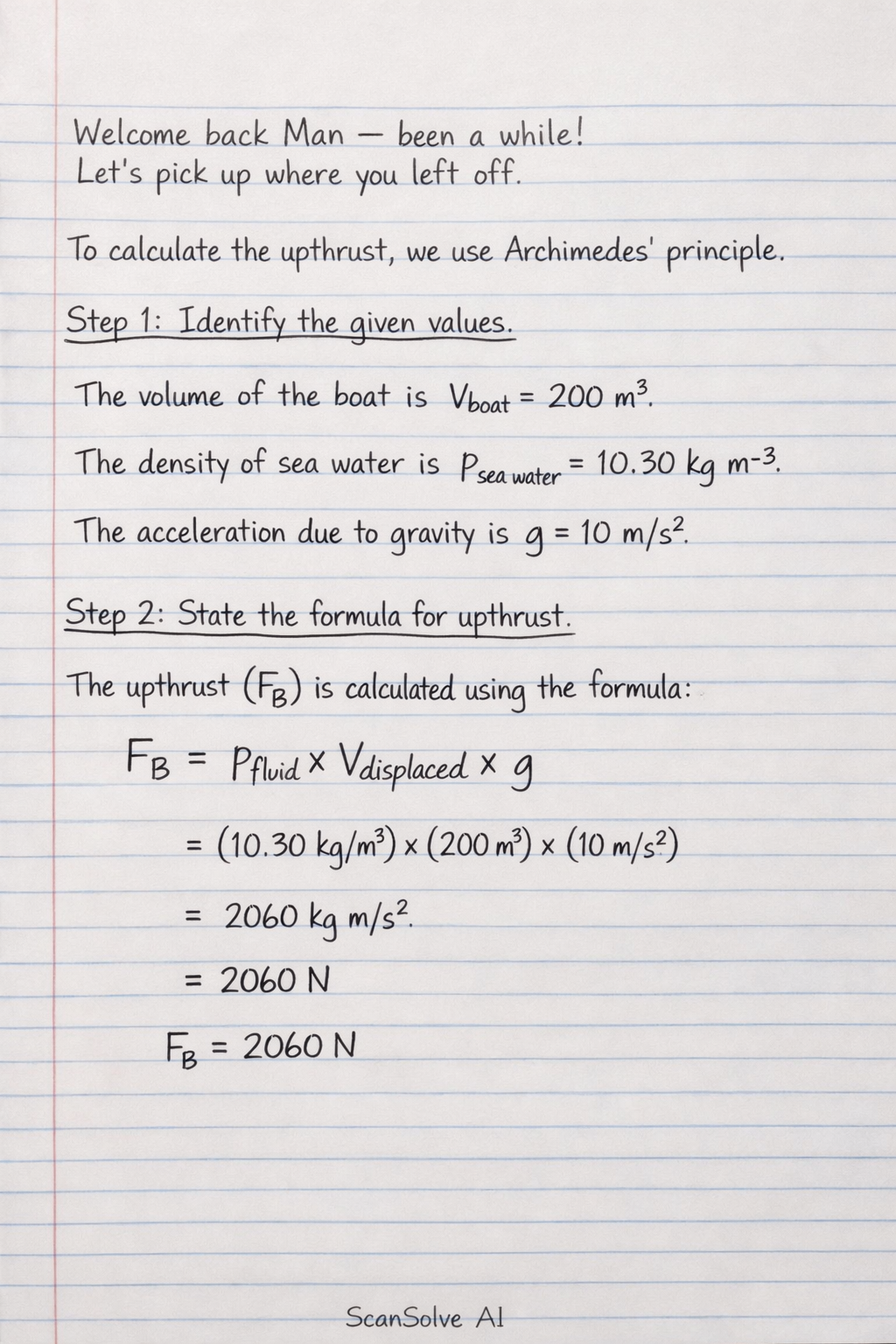 Handwritten step-by-step solution preview