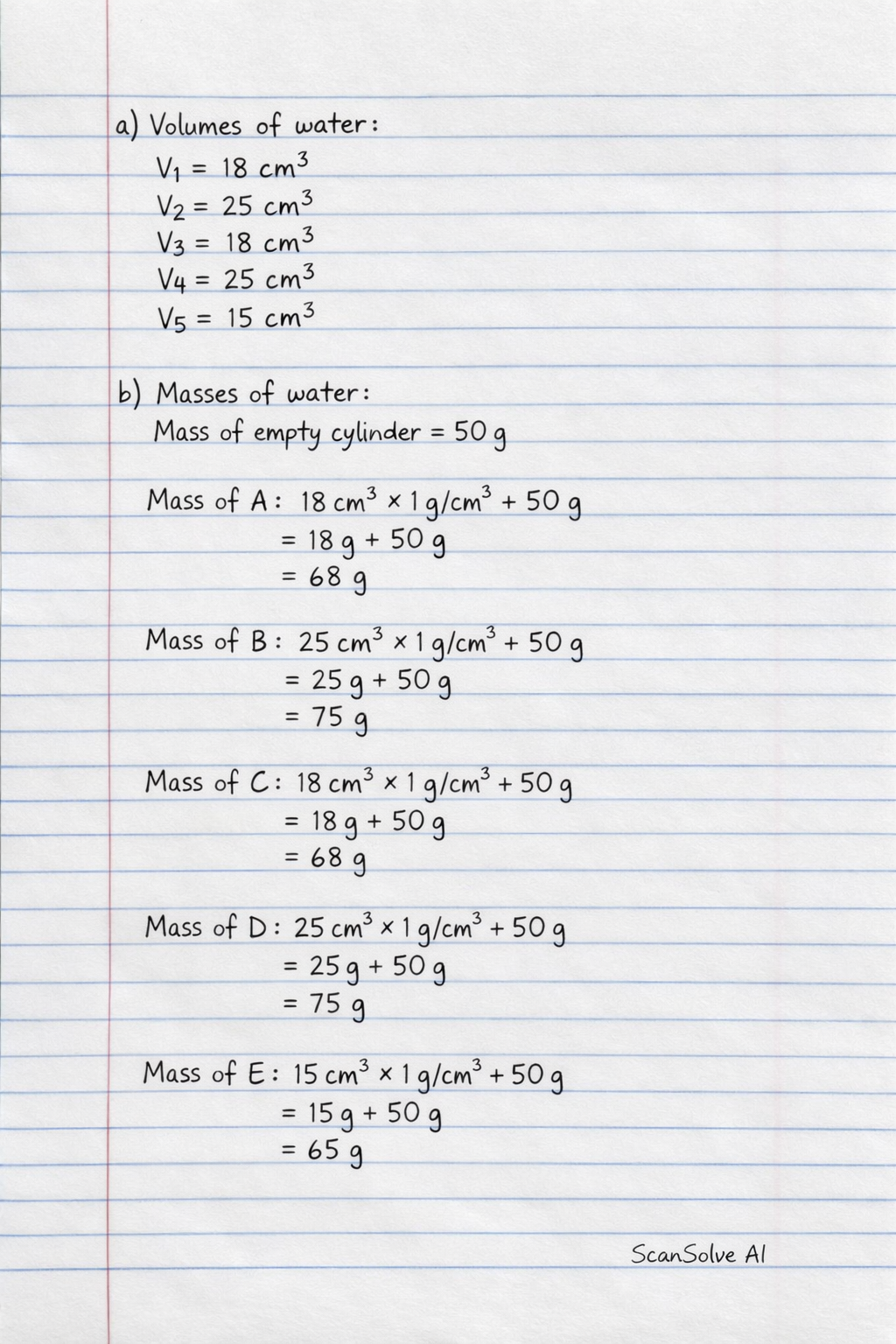 Handwritten step-by-step solution preview