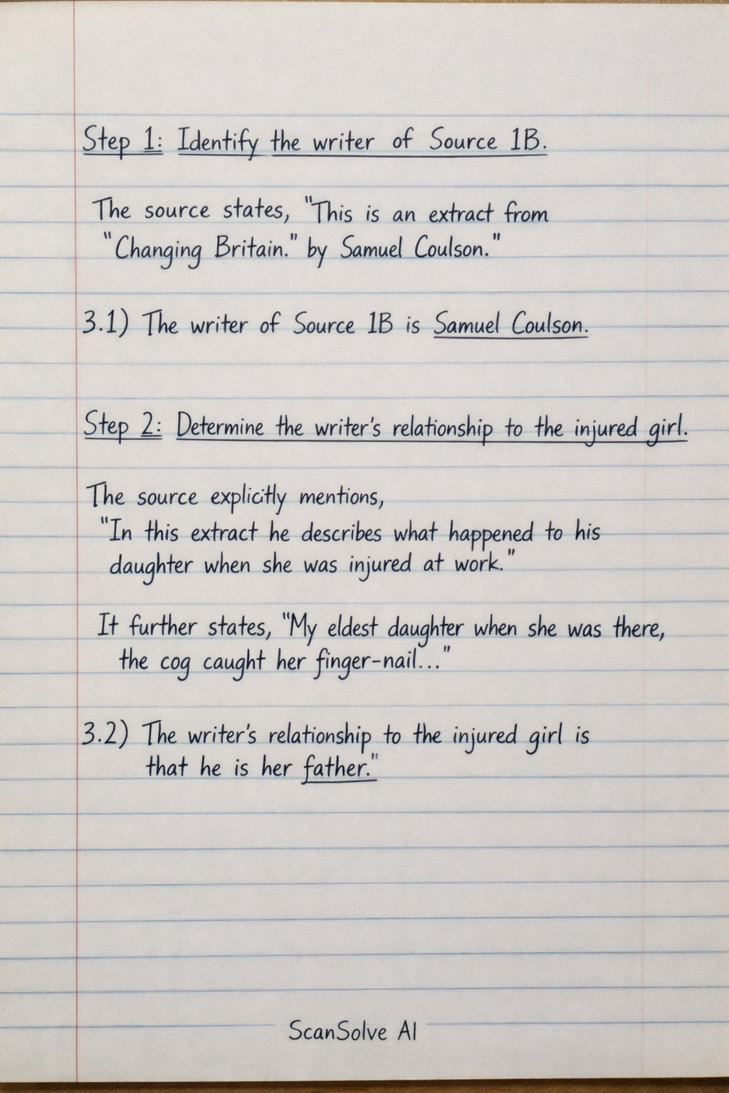 Handwritten step-by-step solution preview