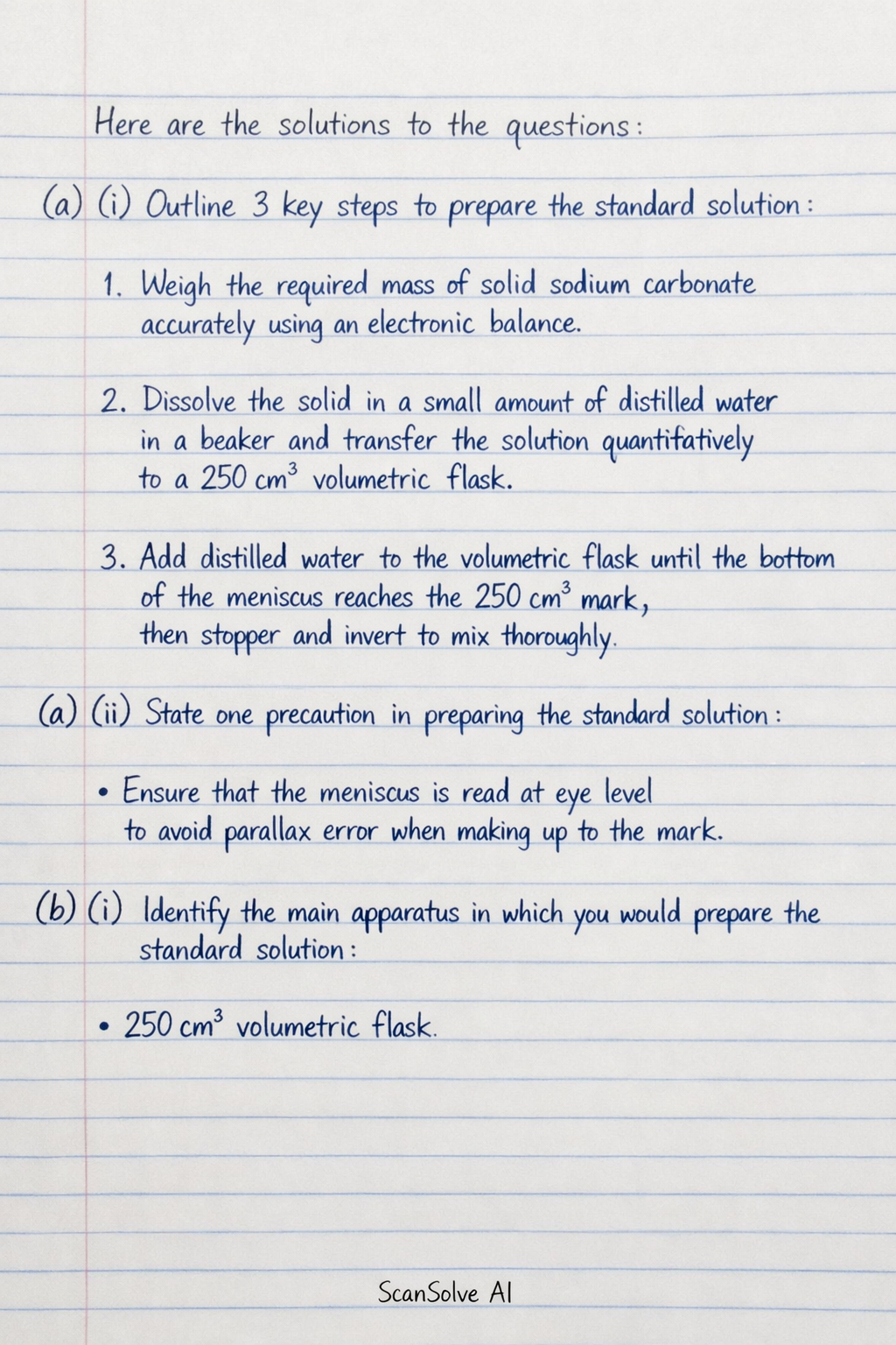 Handwritten step-by-step solution preview
