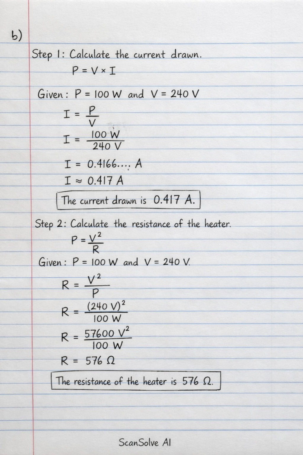 Handwritten step-by-step solution preview