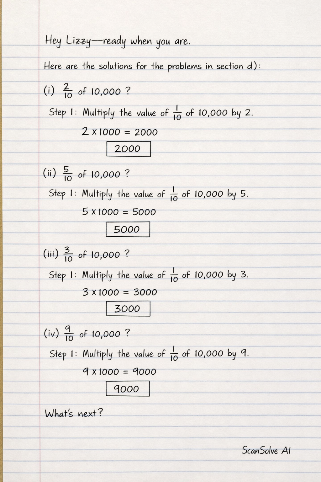 Handwritten step-by-step solution preview