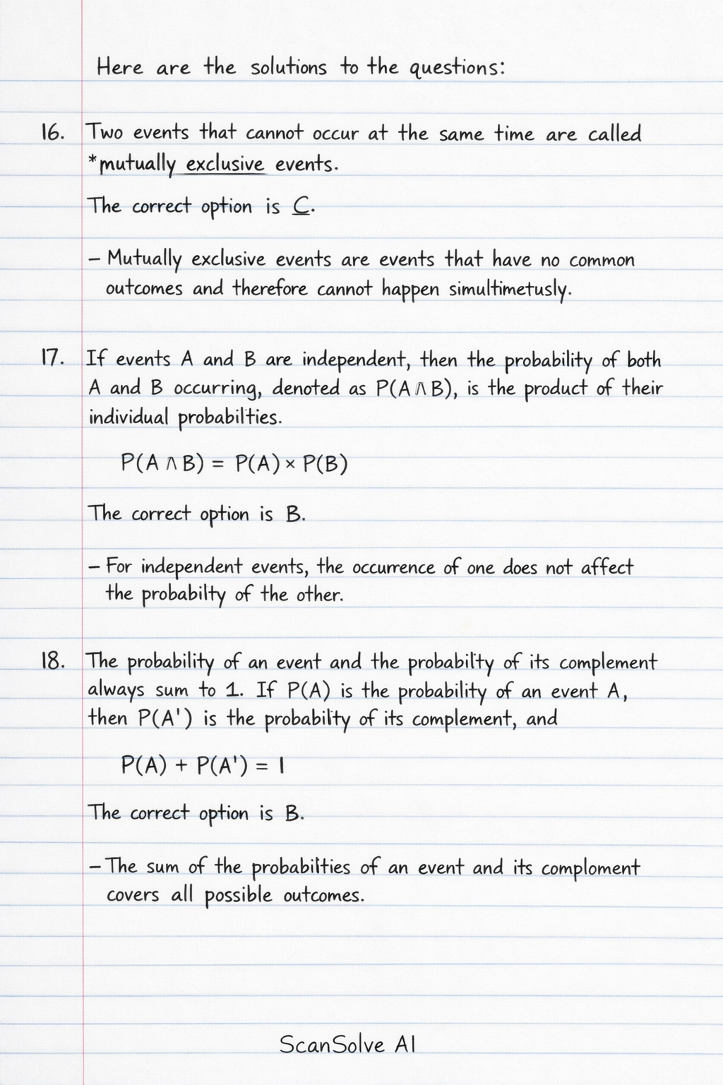 Handwritten step-by-step solution preview