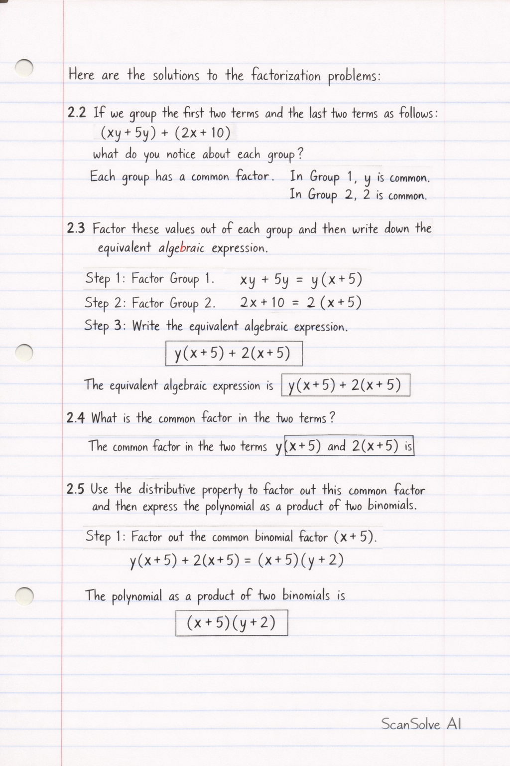 Handwritten step-by-step solution preview