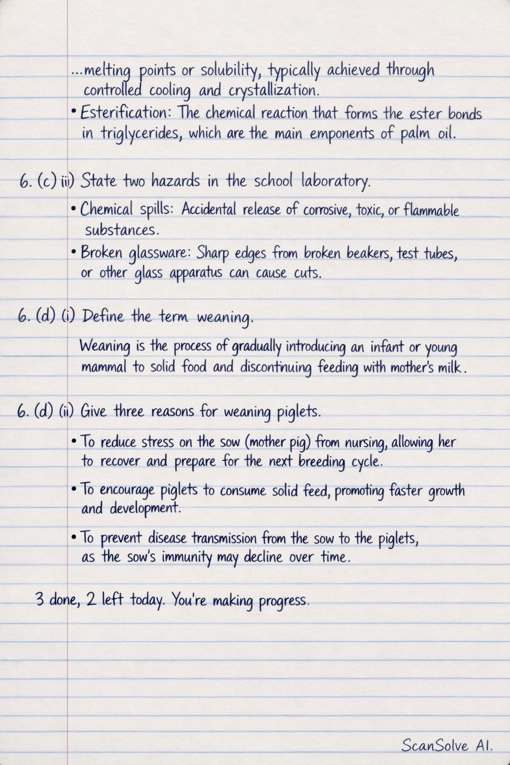 Handwritten step-by-step solution preview
