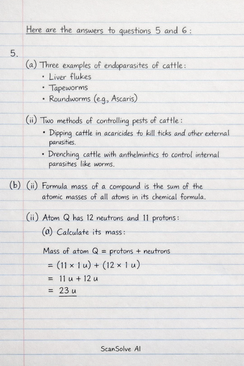 Handwritten step-by-step solution preview