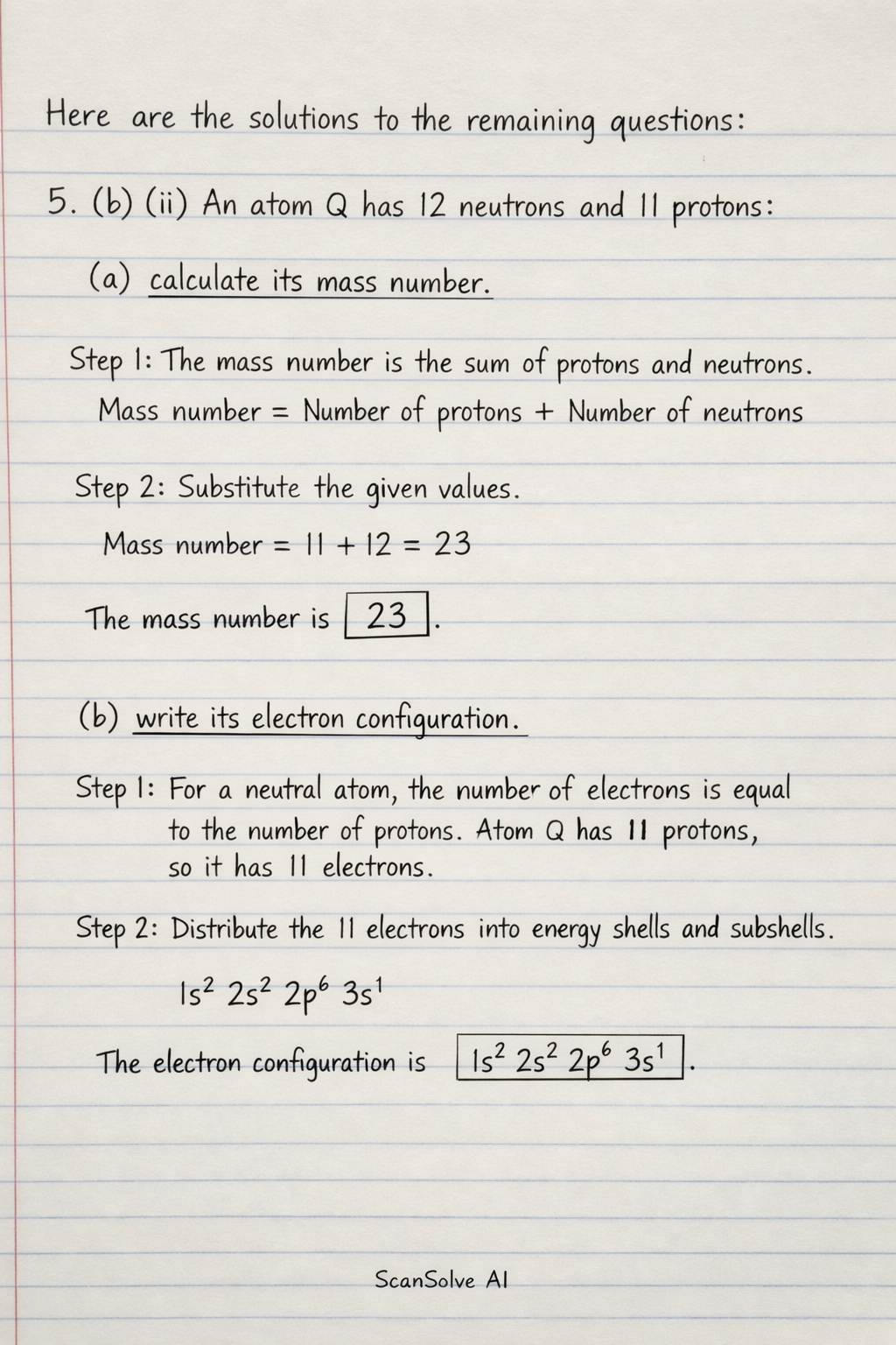 Handwritten step-by-step solution preview