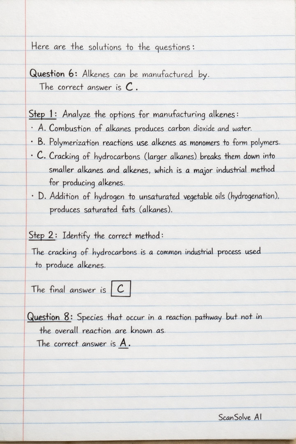 Handwritten step-by-step solution preview