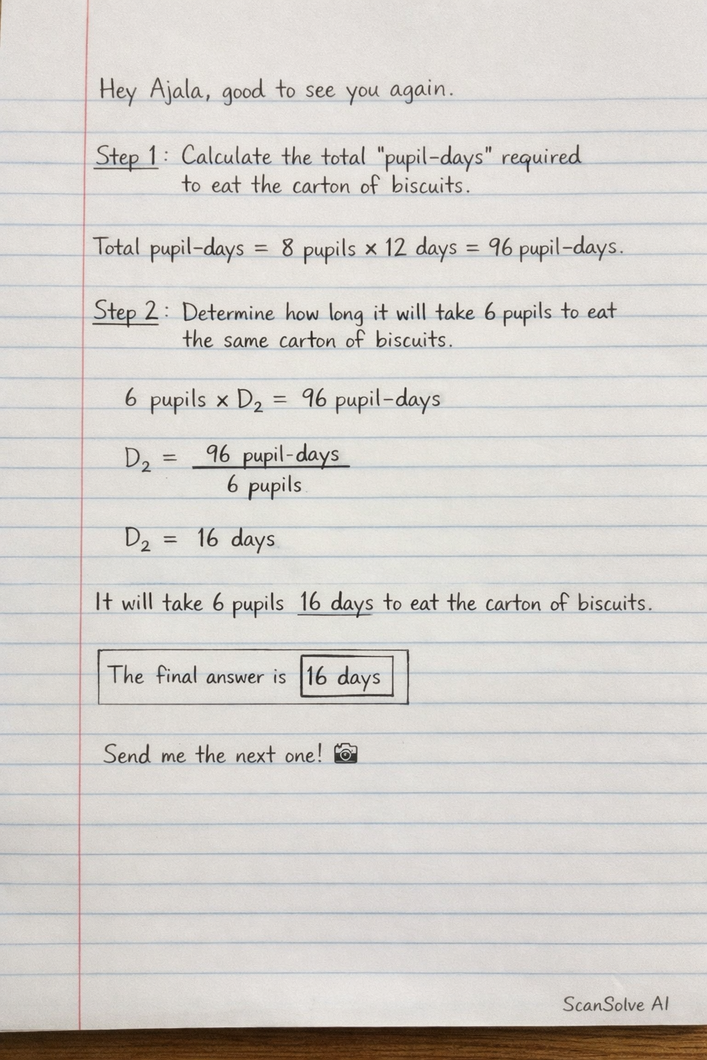 Handwritten step-by-step solution preview