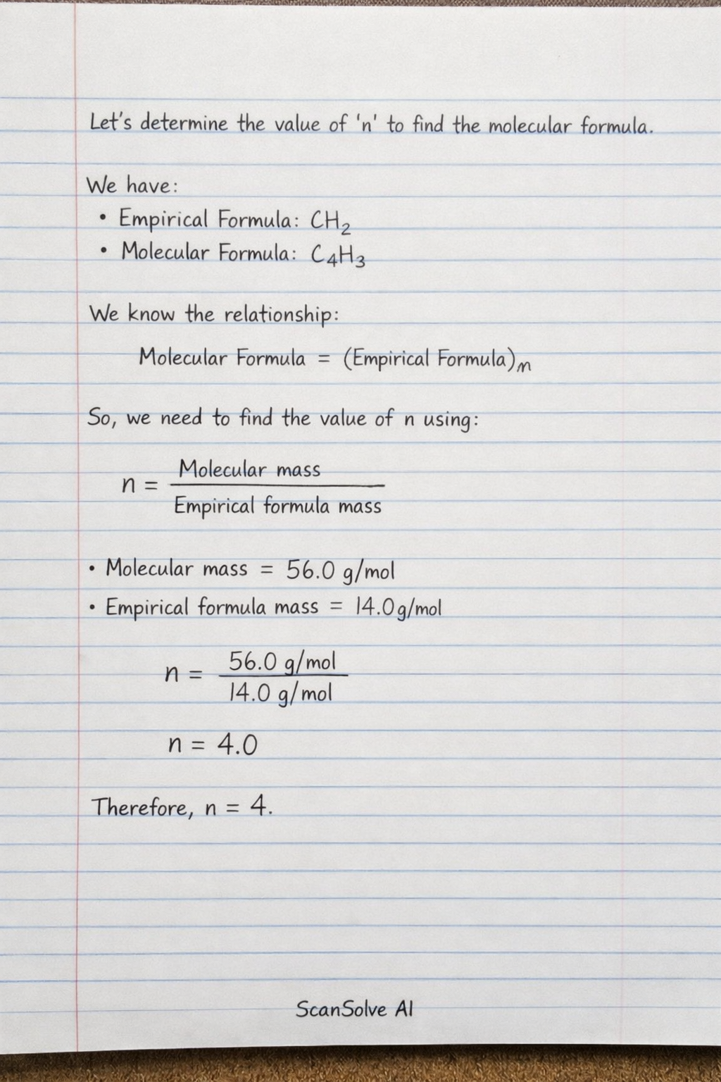 Handwritten step-by-step solution preview