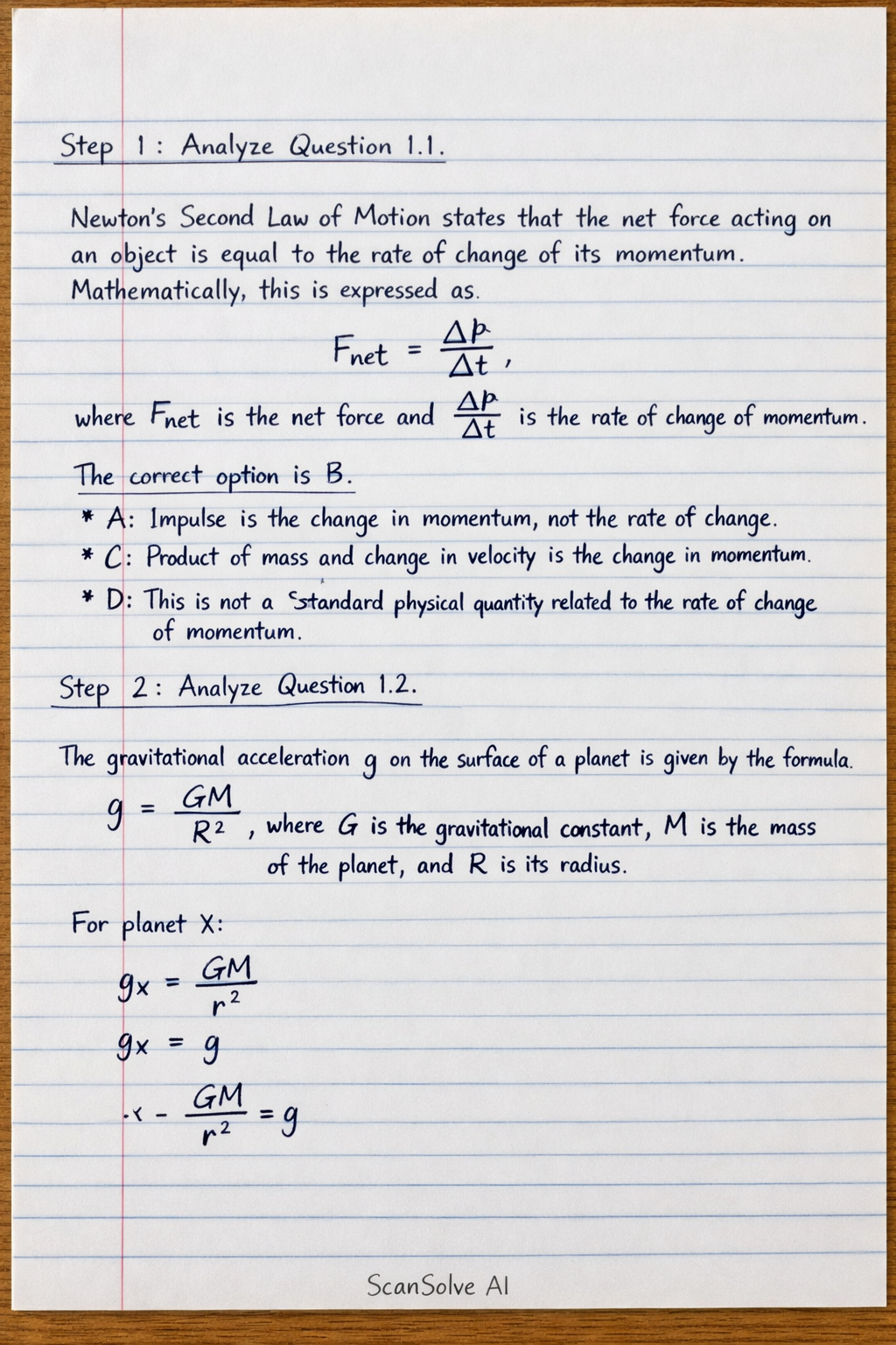 Handwritten step-by-step solution preview